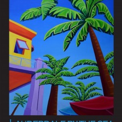 Lauderdale-By-The-Sea Vintage style poster